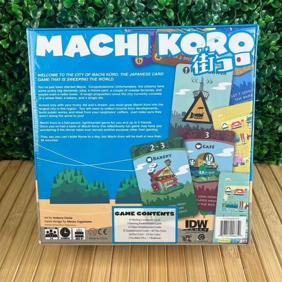 NWT Sealed Machi Koro City Building Dice Card Game Complete IDW Games 2015 - Picture 2 of 7